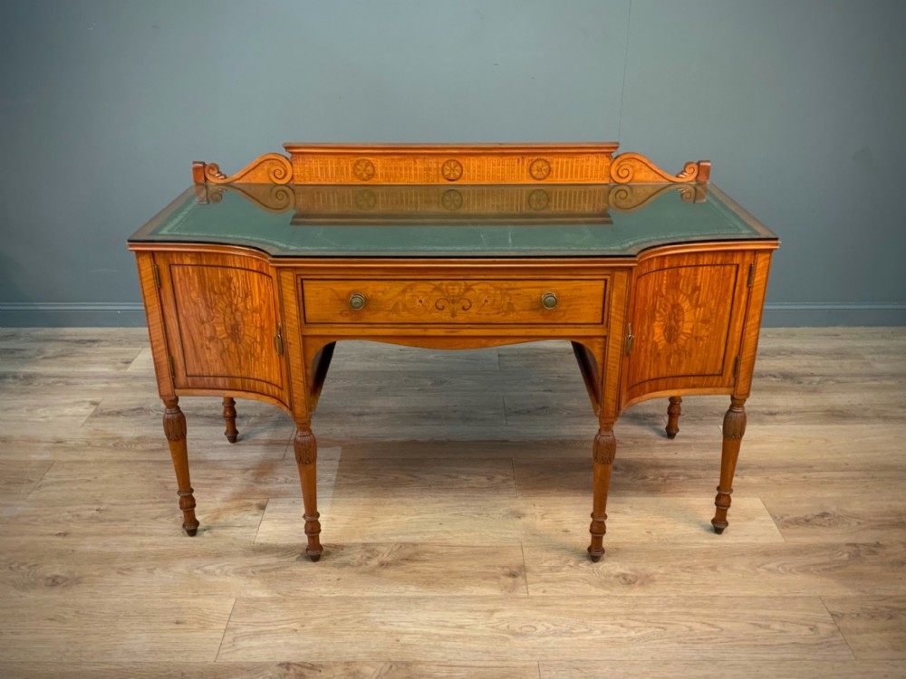 attractive antique edwardian inlaid satinwood dressing table