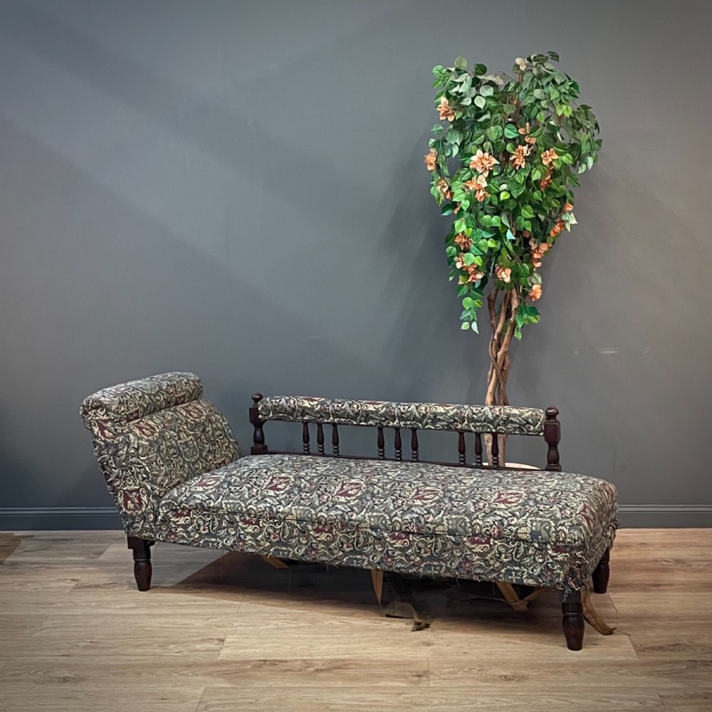 attractive antique chaise longue for reupholstery