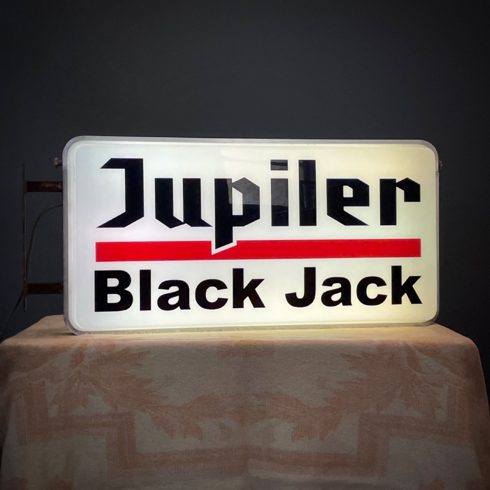 attractive large vintage electric jupiler beer illuminated advertising bar sign