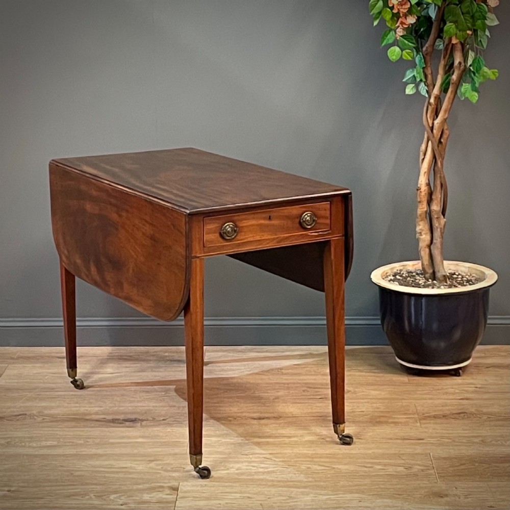 attractive antique regency mahogany occasional pembroke table