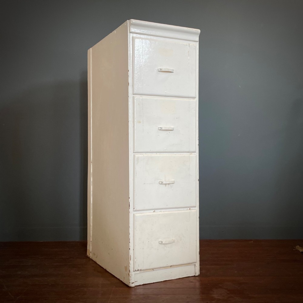 attractive vintage large painted office filing cabinet
