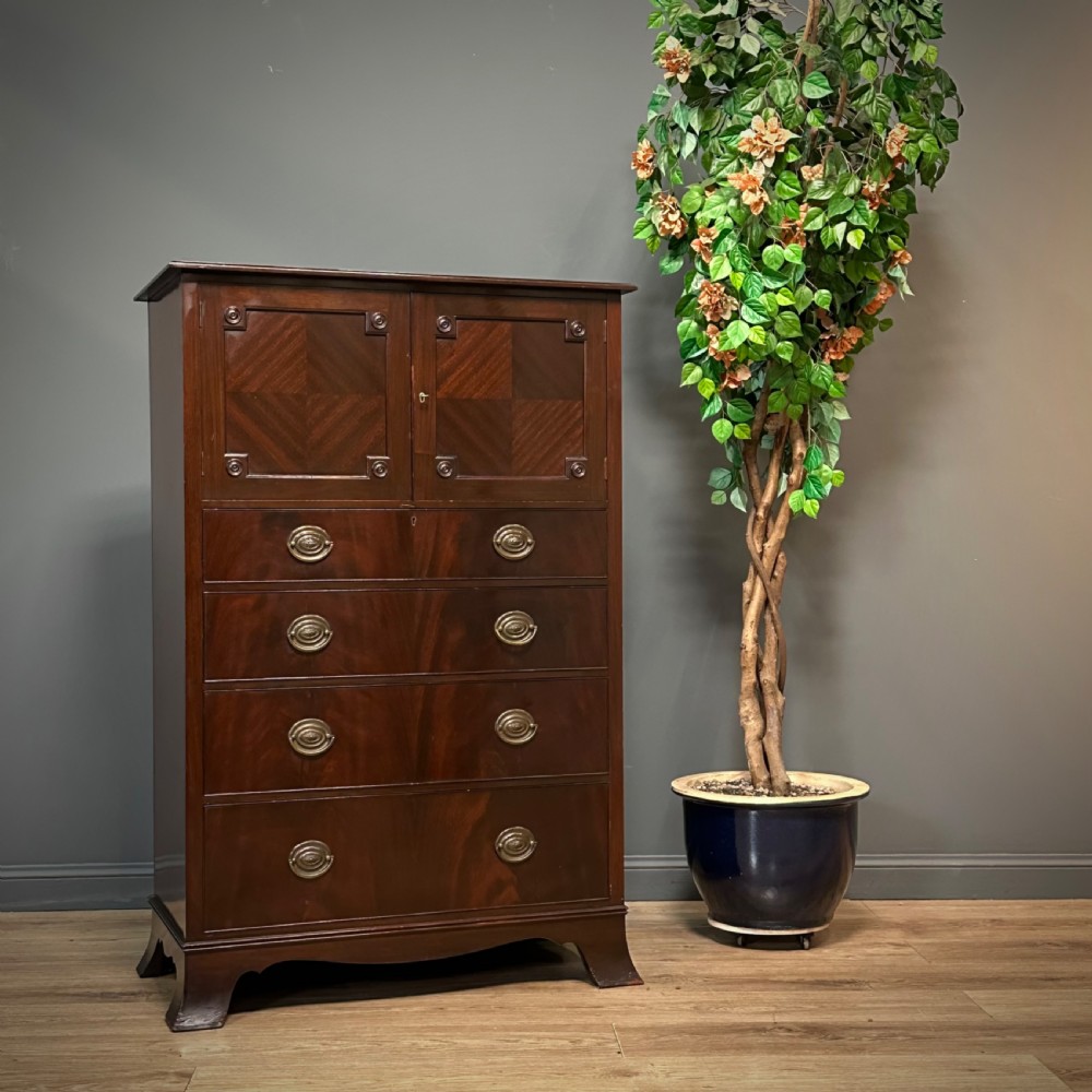 attractive large mahogany tallboy by wylie lochhead