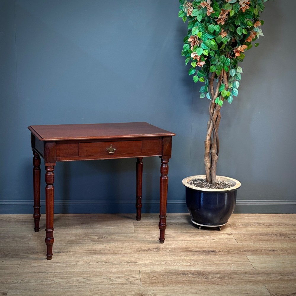 attractive antique victorian mahogany side table with drawer