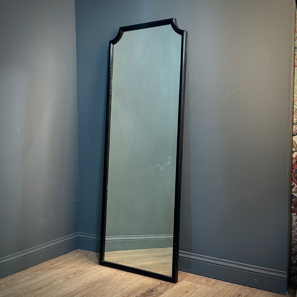 attractive antique tall dressing room ebonised outfitters mirror