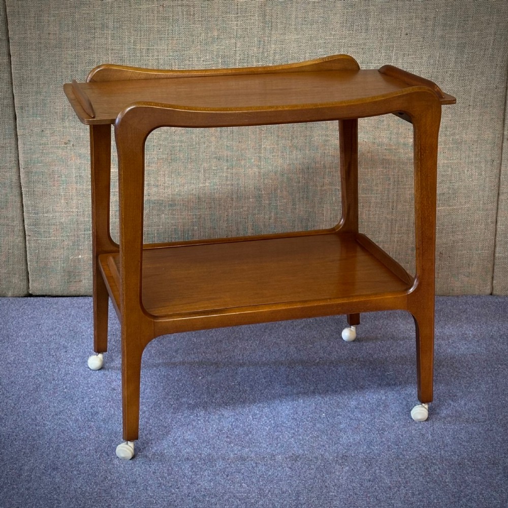 attractive mid century teak serving drinks trolley