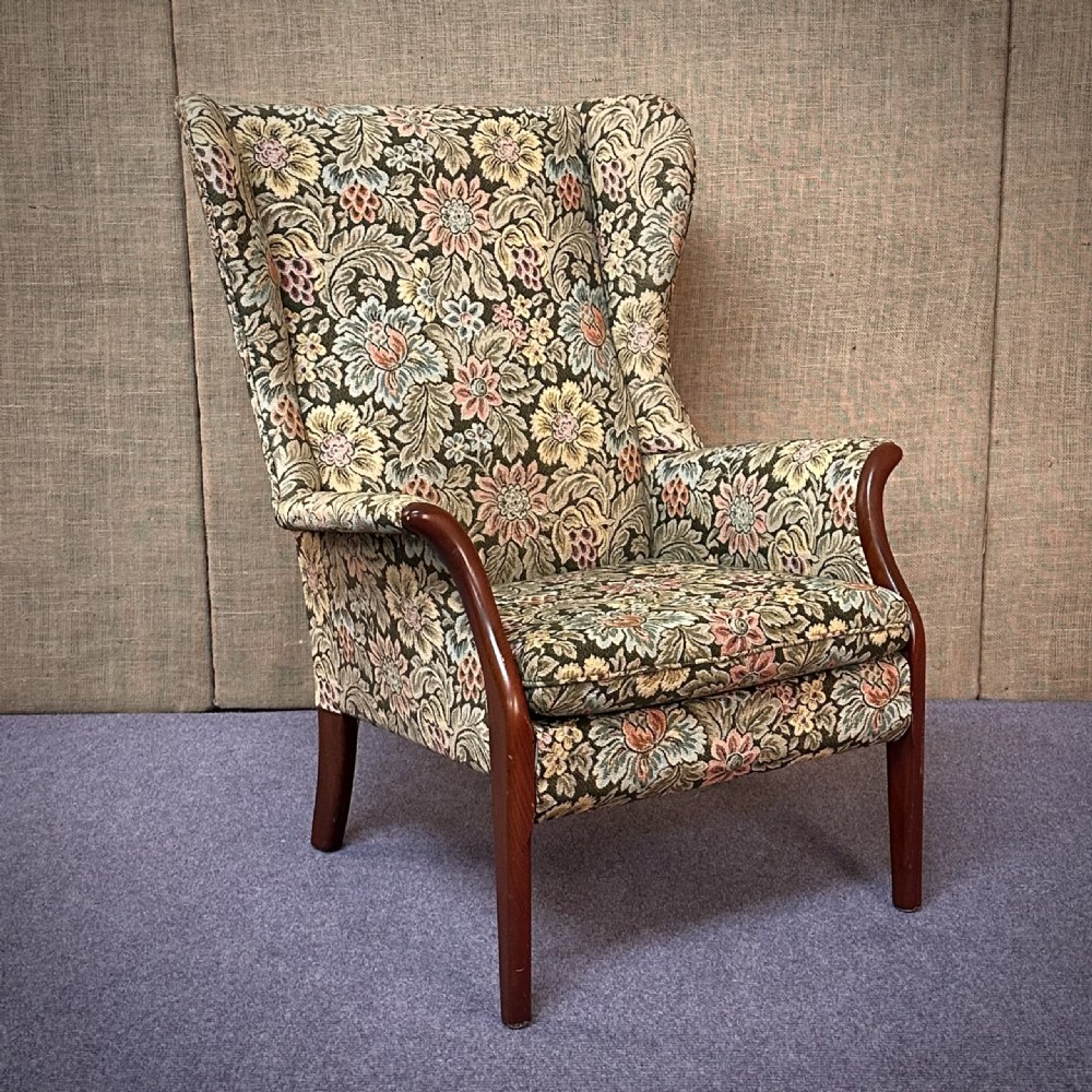 attractive vintage parker knoll wingback armchair easy chair