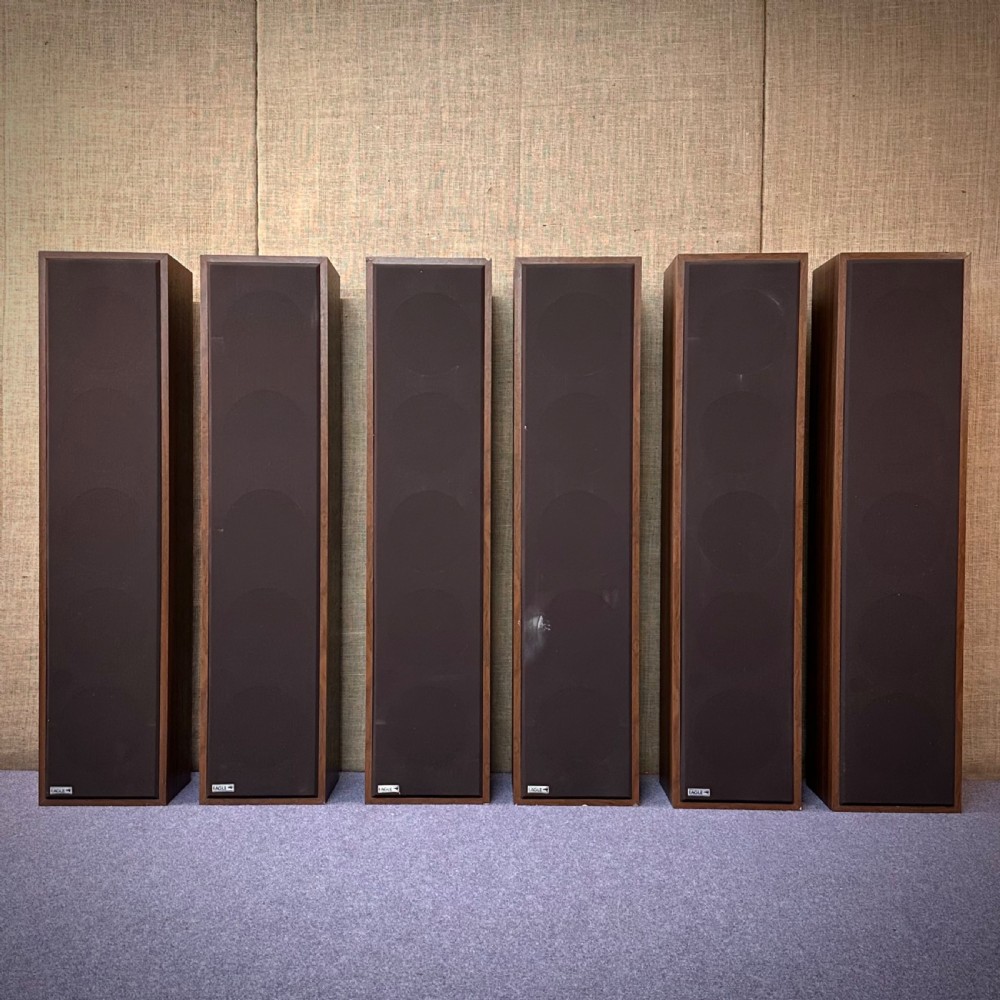 set of 6 large vintage eagle speakers