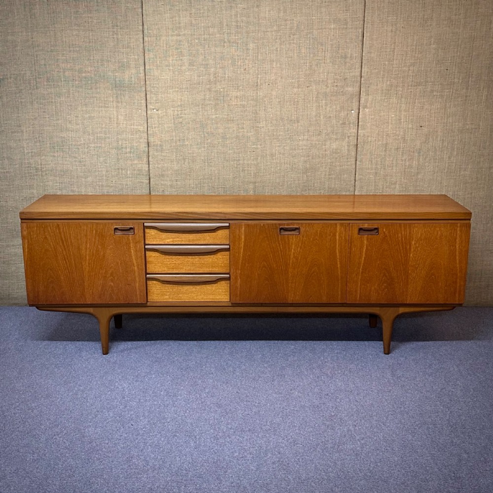 attractive wide large mid century 1960s teak sideboard by greaves thomas