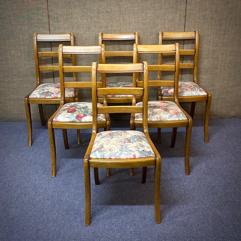 attractive set of six grange dining chairs